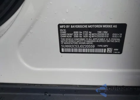 2018 BMW X5 Sdrive35I from USA, damaged, VIN 5UXKR2C53J0Z20559
